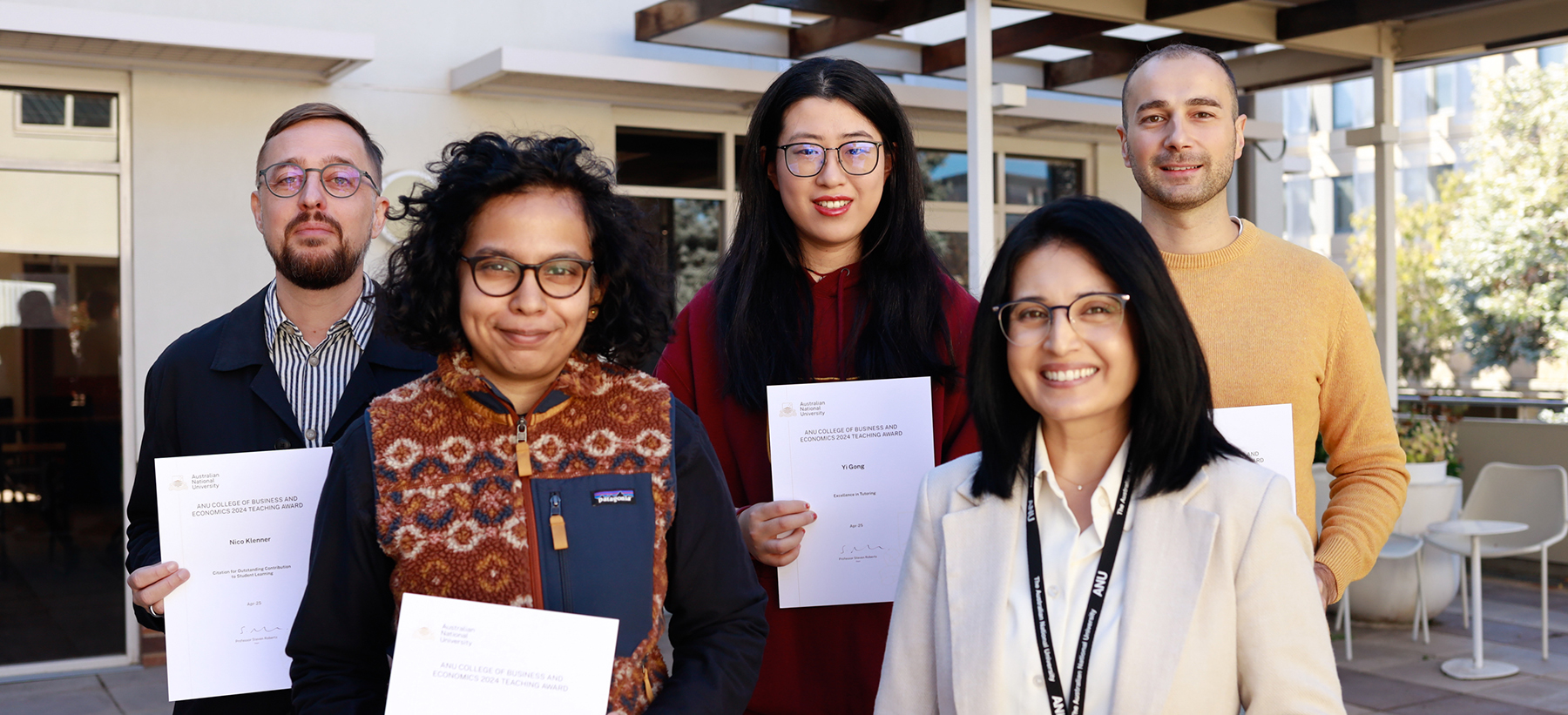 Teaching award recipients